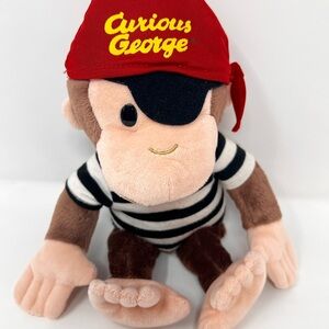 Gund Curious George Pirate Monkey Plush Stuffed Animal Collectible Universal
